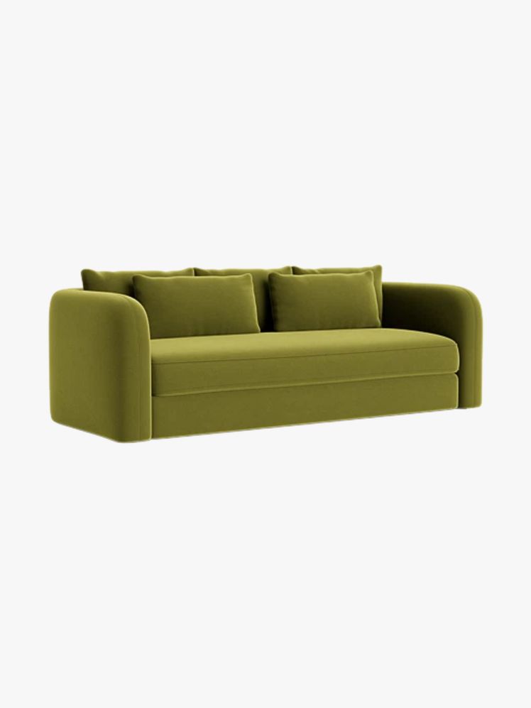 Image may contain: Couch, Furniture, Cushion, and Home Decor